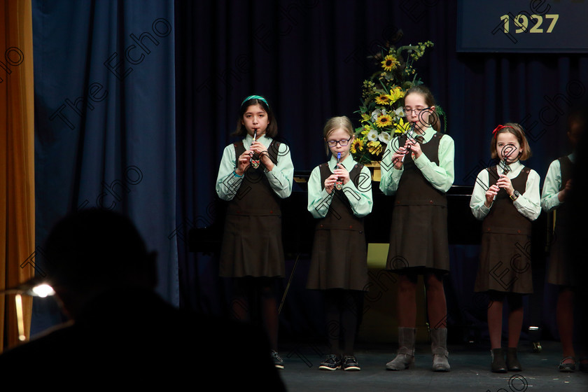 Feis12022019Tue32 
 31~32
St Catherines NS Bishopstown performing

Class: 281: The Sarah ODonovan Memorial Perpetual Cup Flageolet Bands Two contrasting pieces.

Feis Maiti 93rd Festival held in Fr. Mathew Hall. EEjob 12/02/2019. Picture: Gerard Bonus