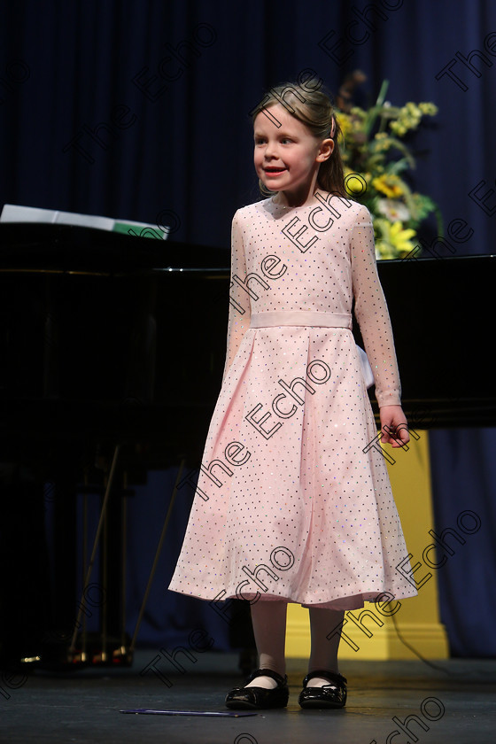 Feis27032018Tue24 
 24~25
Bronze Medal for Eliza Finn singing backed by Accompanist Michael Young.
 Singing Class: 56: 7 Years and Under Crawley The Penguin Dance Feis Maiti 92nd Festival held in Fr. Mathew Hall. EEjob 27/03/2018 Picture: Gerard Bonus