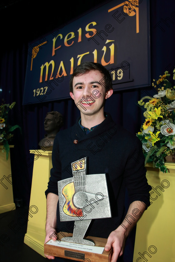 Feis0202109Sat26 
 26
Trophy Winner Cian Deasy from Douglas.

Class: 276: The Cork Classical Guitar Perpetual Trophy Classical Guitar 17Years and Over Two contrasting pieces of own choice.

Feis Maiti 93rd Festival held in Fr. Matthew Hall. EEjob 02/02/2019. Picture: Gerard Bonus