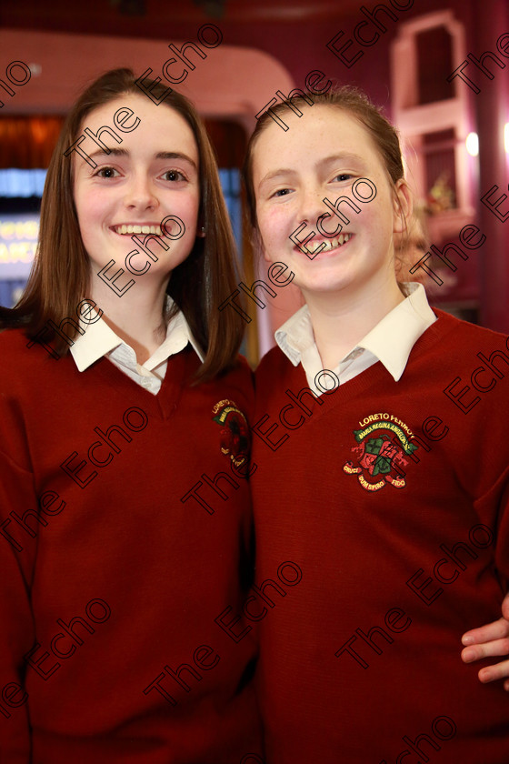 Feis27022019Wed50 
 50
Anna Donnellan and Aimee Muldowney from Loreto Fermoy.

Class: 83: The Loreto Perpetual Cup Secondary School Unison Choirs

Feis Maiti 93rd Festival held in Fr. Mathew Hall. EEjob 27/02/2019. Picture: Gerard Bonus