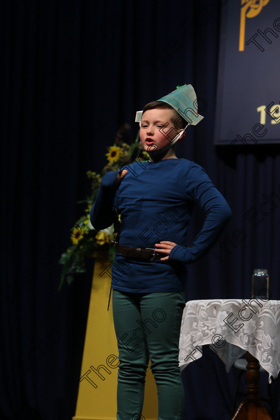 Feis20032018Tue15 
 14~15
Leon Moloney performing Peter Pan trying to find Tinkerbell.
 Speech and Drama Class: 329: Dramatic Solo 8 Years and Under Feis Maiti 92nd Festival held in Fr. Mathew Hall. EEjob 20/03/2018 Picture: Gerard Bonus