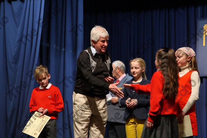 Feis22032018Thu12 
 12
Gracie Blessing receiving her Silver Medal from Adjudicator Sen  Muineachin.
 Labhairt na Filocht agus Mreanna Drmaochta Class: 516: Bharslabhairt 9 Bliana DAois N Faoina Roinn 2 Feis Maiti 92nd Festival held in Fr. Mathew Hall. EEjob 22/03/2018 Picture: Gerard Bonus