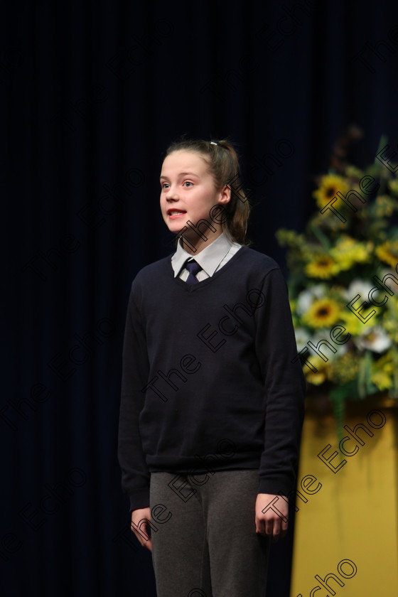 Feis20022018Tue07 
 7
Laura Dunlea performing.
 Speech and Drama Class: 364: Girls 11 Years and Under Section 1 Feis Maiti 92nd Festival held in Fr. Mathew Hall. EEjob 20/02/2018 Picture: Gerard Bonus.