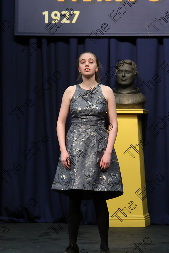 Feis23022018Fri78 
 78
Clodagh Gaffney presenting her poem Hide and Seek for a Joint 3rd place. 
 Speech and Drama Class: 401: Own Choice Verse Speaking 15 Years and Under A Poem of Own Choice; Feis Maiti 92nd Festival held in Fr. Mathew Hall. EEjob 23/02/2018 Picture: Gerard Bonus.