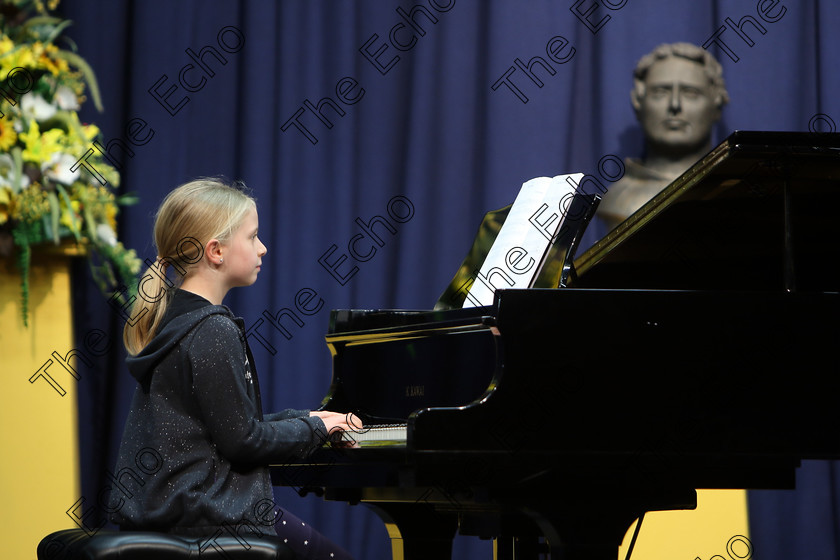 Feis02022018Fri21 
 21
Sadhbh White performing.
 Instrumental Music Class: 187: Piano Solo 9 Years and Under Confined Feis Maiti 92nd Festival held in Fr. Matthew Hall. EEjob 02/02/2018 Picture: Gerard Bonus.