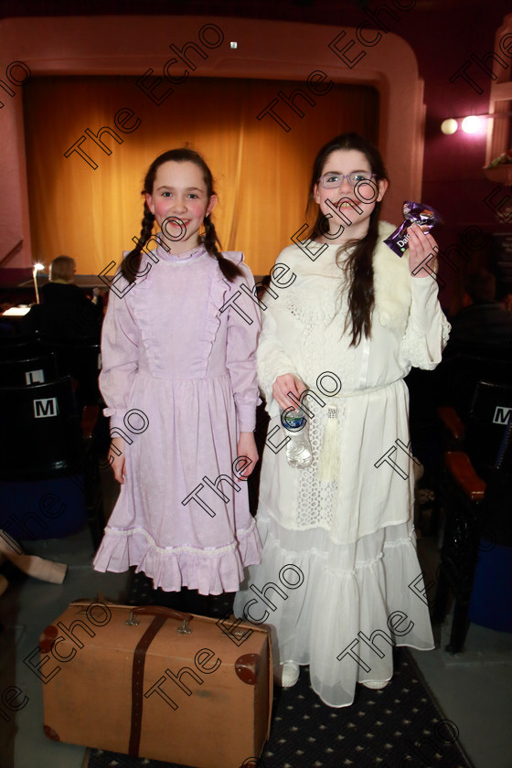 Feis11032019Mon13 
 13
Aoibhe Greally from Carrigaline performed Kinder Transport and Saoirse Twomey from Ballinhassig performed Witches Instinct.

Class: 327: The Hartland Memorial Perpetual Trophy Dramatic Solo 12YearsandUnder Section 1 A Solo Dramatic Scene not to exceed 5 minutes.

Feis Maiti 93rd Festival held in Fr. Mathew Hall. EEjob 11/03/2019. Picture: Gerard Bonus