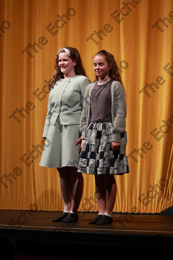 Feis21032019Thu14 
 14~15
Lucy Dorney and Kate ORiordan from Ovens giving a 3rd place performance of No Room at the Inn.

Class: 311: Dramatic Duo 12 Years and Under Section 1 A Dramatic Scene not exceeding 8minutes.

Feis Maiti 93rd Festival held in Fr. Mathew Hall. EEjob 21/03/2019. Picture: Gerard Bonus.