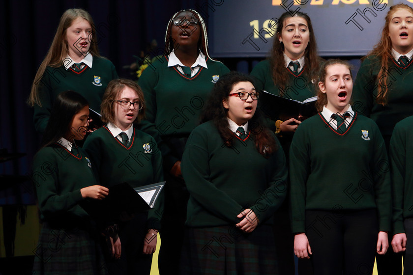 Feis27022019Wed29 
 28~31
Cashel Community School singing Count The Stars conducted by John Murray.

Class: 77: The Father Mathew Hall Perpetual Trophy Sacred Choral Group or Choir 19 Years and Under Two settings of Sacred words.
Class: 80: Chamber Choirs Secondary School

Feis Maiti 93rd Festival held in Fr. Mathew Hall. EEjob 27/02/2019. Picture: Gerard Bonus