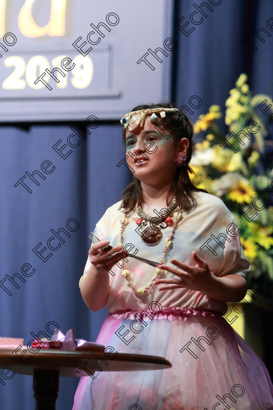 Feis26022019Tue60 
 60
Etain Finn Henry performing Part of Your World from Little Mermaid.

Class: 114: The Henry OCallaghan Memorial Perpetual Cup Solo Action Song 10 Years and Under Section 1 An action song of own choice.

Feis Maiti 93rd Festival held in Fr. Mathew Hall. EEjob 26/02/2019. Picture: Gerard Bonus