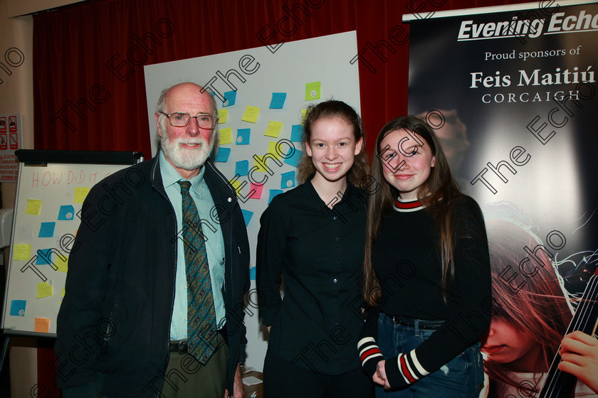 Feis09022018Fri22 
 22
Performer imear Corby from Douglas and Aoidhe from Ballincollig with Official Accompanist, Colin Nichols.
 Instrumental Music Class: 212: Woodwind Solo16 Years and Under Feis Maiti 92nd Festival held in Fr. Mathew Hall. EEjob 09/02/2018 Picture: Gerard Bonus.