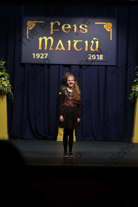 Feis12032018Mon27 
 27
Aisling Kilkelly reciting her poem
 Speech and Drama Class: 365: Solo Verse Speaking Girls 10 Years and Under Section 4 Feis Maiti 92nd Festival held in Fr. Mathew Hall. EEjob 12/03/2018 Picture: Gerard Bonus