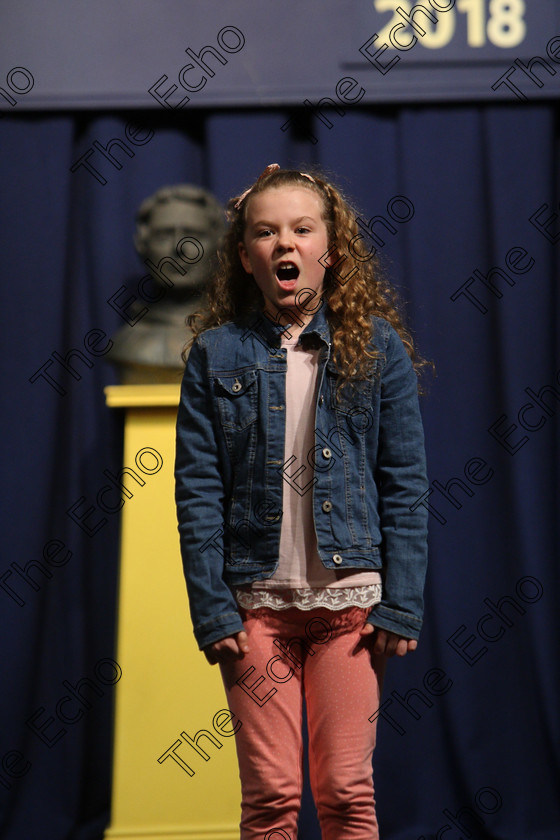 Feis25032018Sun59 
 59
Lilly Heffernan reciting her poem
 Speech and Drama Class: 366: Solo Verse Speaking Girls 9 Years and Under Section 5 Feis Maiti 92nd Festival held in Fr. Mathew Hall. EEjob 25/03/2018 Picture: Gerard Bonus