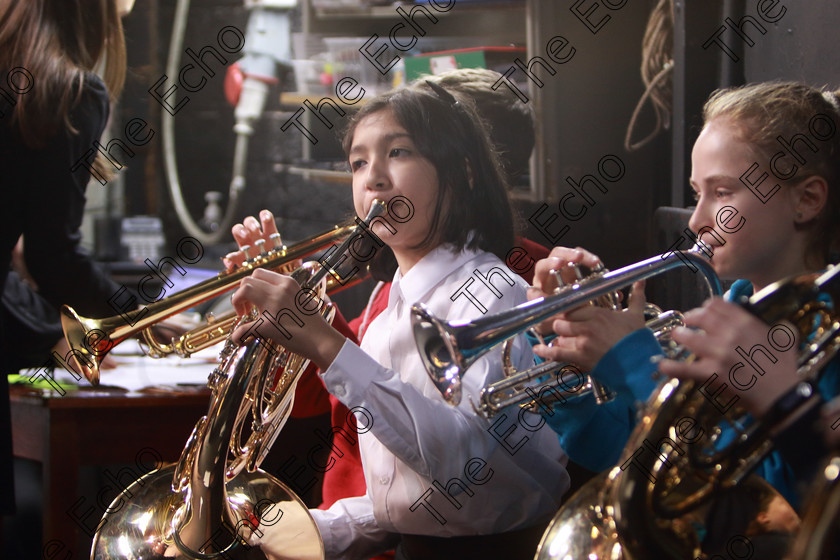 Feis13022019Wed10 
 10
Risn Martin and Meadhbh OBrien tuning up back stage.

Class: 205: Brass Solo 12Years and Under Programme not to exceed 5 minutes.

Class: 205: Brass Solo 12Years and Under Programme not to exceed 5 minutes.