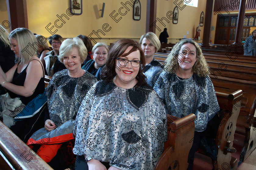 Feis0302109Sun03 
 3
Sarah White, Sheila Kelleher and Joan Hegarty members of Java Ladies Chorus.

Class: 76: The Wm. Egan Perpetual Cup Adult Sacred Choral Group or Choir Two settings of Sacred Words.

Feis Maiti 93rd Festival held in Fr. Matthew Hall. EEjob 03/02/2019. Picture: Gerard Bonus.