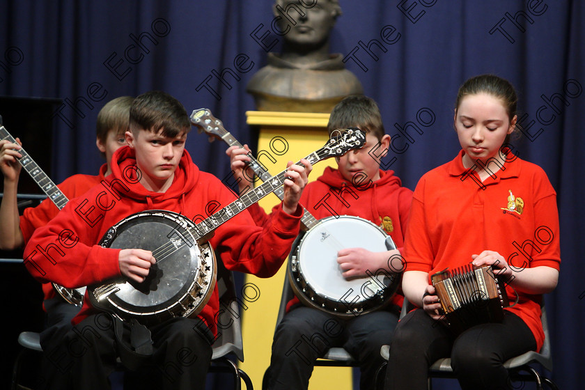 Feis23032018Fri13 
 11~14
Comhaltas Douglas performing.
 Ceol agus Amhrnaocht Traidisinta Class: 551: Grupa Ceoil Corn Evening Echo 14 Bliana DAois N Faoina Feis Maiti 92nd Festival held in Fr. Mathew Hall. EEjob 23/03/2018 Picture: Gerard Bonus