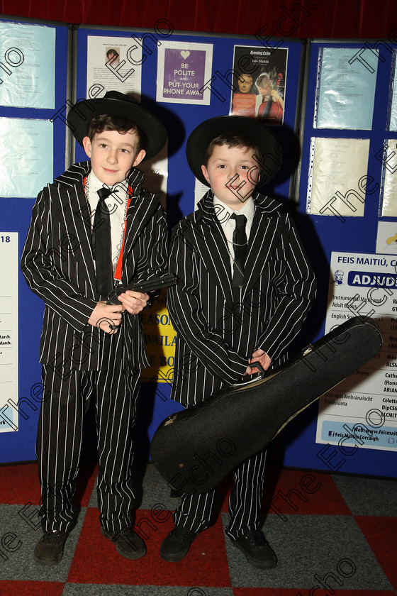 Feis14032018Wed37 
 37
Duo Cormac Barry and Geard OConnell from Rathcormac performed in Class 414 Duo Acting Poem under 12 years as Mafia Cats Speech and Drama Feis Maiti 92nd Festival held in Fr. Mathew Hall. EEjob 14/03/2018 Picture: Gerard Bonus