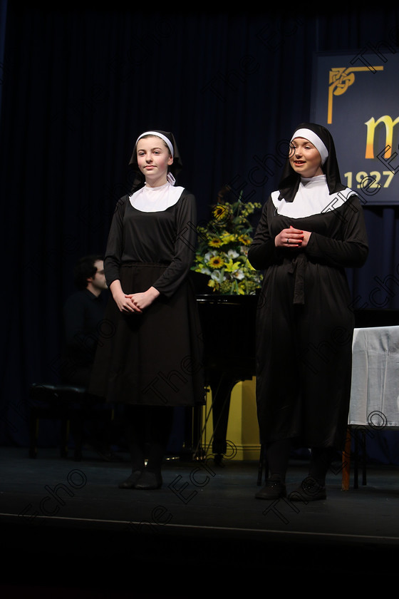 Feis15032018Thu19 
 19~21
Molly OFlynn and Molly Hickey from The Lough performing My Favourite Things from The Sound of Music.
 Speech and Drama Class: 336: The Trevor Ryan Perpetual Cup Musical Drama Duo18 Years and Under Feis Maiti 92nd Festival held in Fr. Mathew Hall. EEjob 15/03/2018 Picture: Gerard Bonus.