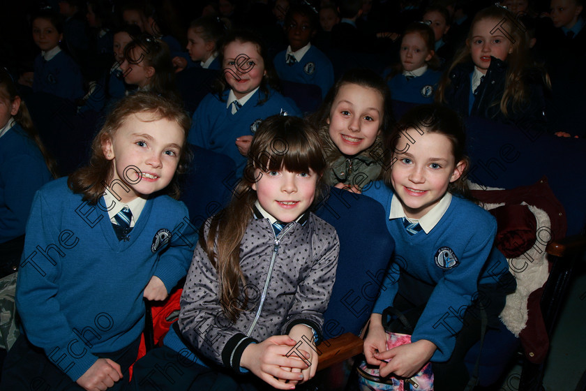 Feis13032018Tue06 
 6
Lucy Hurley, Bridget Cunningham, Saoirse OFlaherty and Lucy Sheridan from 3rd Class St Marys NS Cobh.
 Speech and Drama Class: 3rd & 4th Class Primary Schools, Action Verse Feis Maiti 92nd Festival held in Fr. Mathew Hall. EEjob 13/03/2018 Picture: Gerard Bonus.