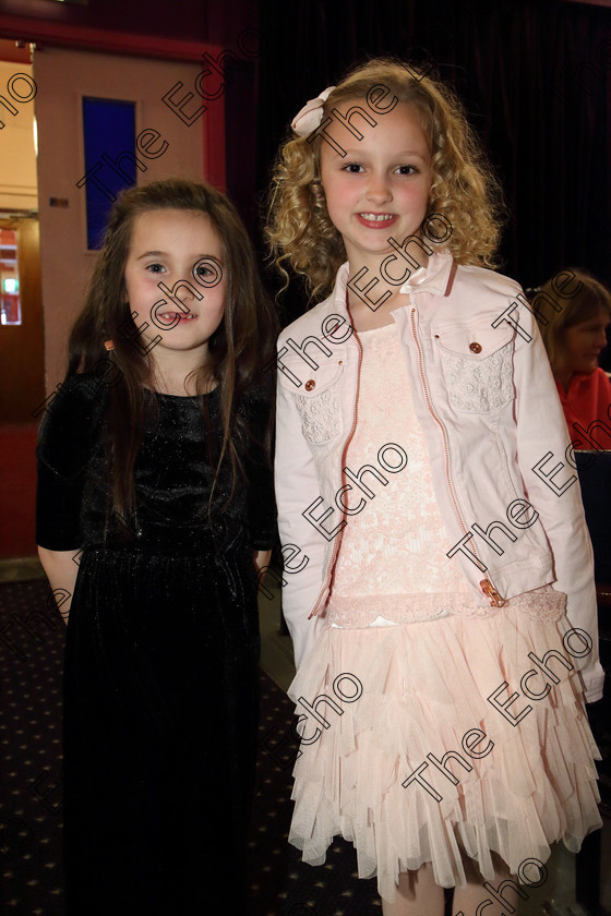 Feis30032019Sat46 
 46
Mia Morrissey from Silver Springs, 3rd time performing at Feis this year and2nd time performer Chloe Crowley from Carrigaline.

Class: 368: Solo Verse Speaking Girls 7 Years and Under Section 4 Either: The Mermaid Theresa Heine or Night Ride Celia Warren.

Feis Maiti 93rd Festival held in Fr. Mathew Hall. EEjob 30/03/2019. Picture: Gerard Bonus