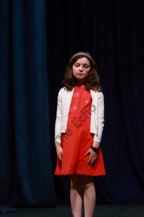 Feis30032019Sat26 
 26
Grace Byrne performing.

Class: 368: Solo Verse Speaking Girls 7 Years and Under Section 4 Either: The Mermaid Theresa Heine or Night Ride Celia Warren.

Feis Maiti 93rd Festival held in Fr. Mathew Hall. EEjob 30/03/2019. Picture: Gerard Bonus