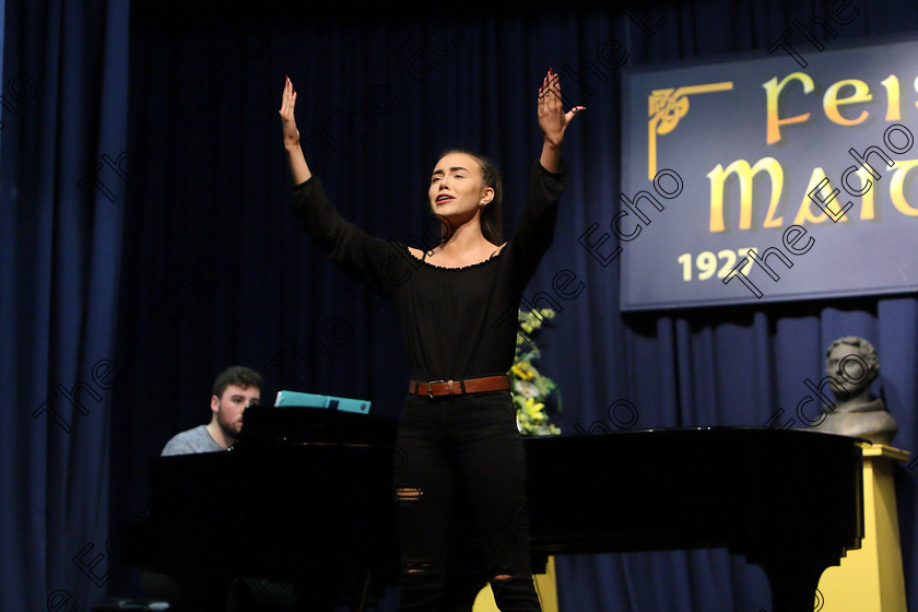 Feis27032018Tue54 
 53~54
Grace Glynn singing One Perfect Moment.
 Singing Class: 111: The Edna McBirney Memorial Perpetual Cup Solo Action Song 16 Years and Under Section 2 Feis Maiti 92nd Festival held in Fr. Mathew Hall. EEjob 27/03/2018 Picture: Gerard Bonus