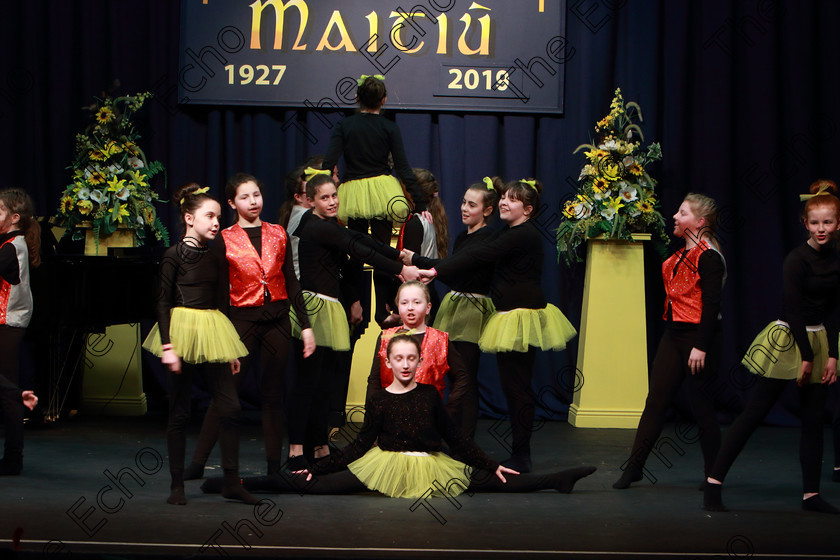 Feis12022019Tue43 
 39~44
Vocal Studios of Orla Fogarty giving a 3rd place performance.

Class: 102: The Juvenile Perpetual Cup Group Action Songs 13 Years and Under A programme not to exceed 10minutes.

Feis Maiti 93rd Festival held in Fr. Mathew Hall. EEjob 12/02/2019. Picture: Gerard Bonus