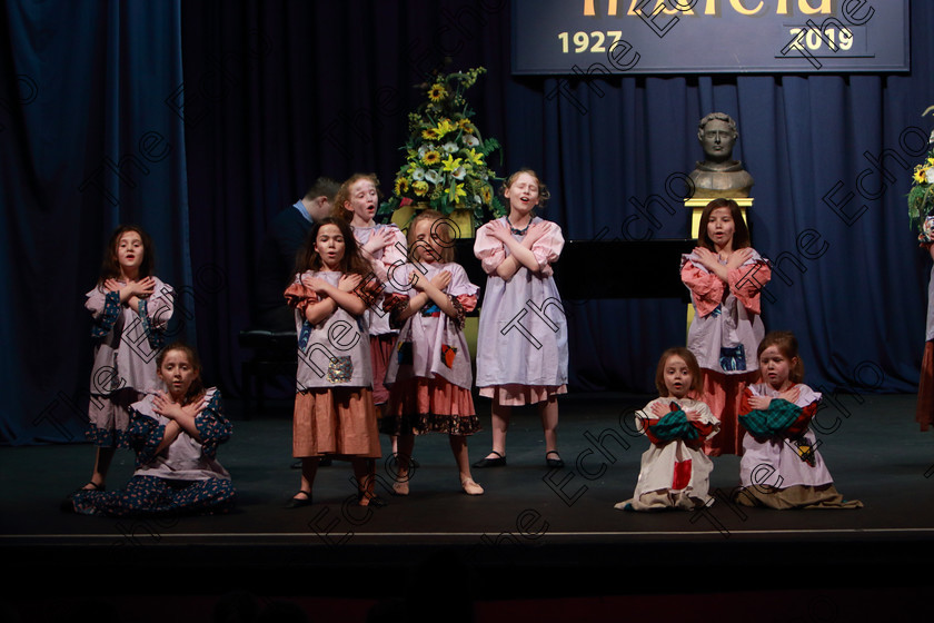 Feis28022019Thu65 
 62~67
CADA Performing Arts performing extracts from Annie.

Class: 103: The Rebecca Allman Perpetual Trophy Group Action Songs 10 Years and Under Programme not to exceed 10minutes.

Feis Maiti 93rd Festival held in Fr. Mathew Hall. EEjob 28/02/2019. Picture: Gerard Bonus