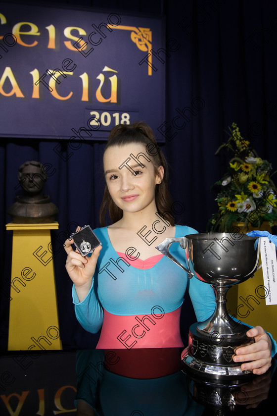 Feis27032018Tue76 
 75~76
Overall winner Abi Murphy from Douglas over Two Sections for her performance of Nothing from Chorus Line.
 Singing Class: 111: The Edna McBirney Memorial Perpetual Cup Solo Action Song 16 Years and Under Section 2 Feis Maiti 92nd Festival held in Fr. Mathew Hall. EEjob 27/03/2018 Picture: Gerard Bonus