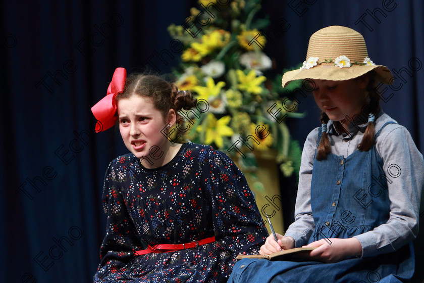 Feis22032019Fri21 
 20~21
Saoirse Moynihan and Kelly Ann Holms from Coachford and Ovens performing Anne of Green Gables.

Class: 311: Dramatic Duo12 Years and Under Section 2 A Dramatic Scene not exceeding 8minutes.

Feis Maiti 93rd Festival held in Fr. Mathew Hall. EEjob 22/03/2019. Picture: Gerard Bonus.