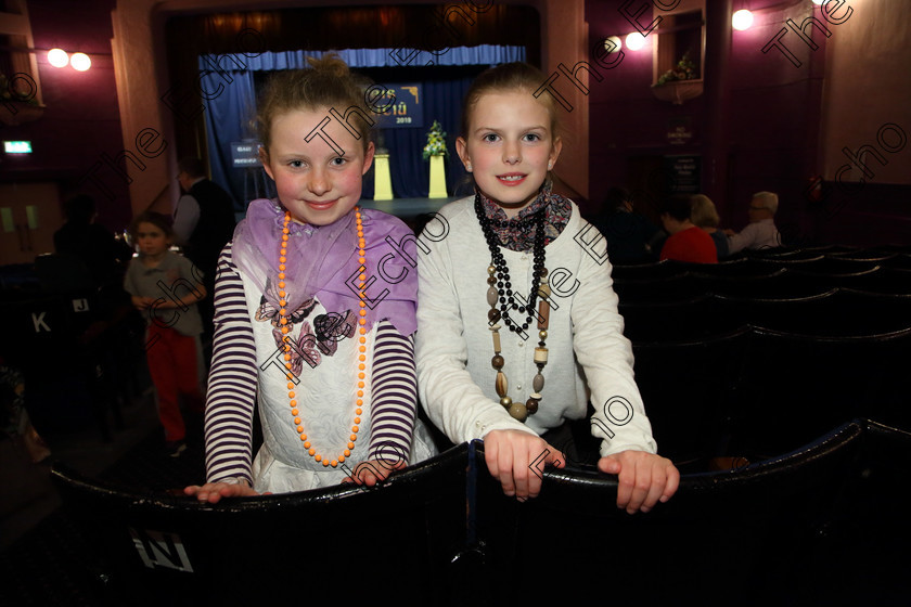 Feis27032019Wed42 
 42
Tamara Moynihan and Lucy Matson from Ovens performed James and The Giant Peach.

Class: 312: Dramatic Duo 10Years and Under Section 2 A Duo Scene not exceeding 5minutes.

Feis Maiti 93rd Festival held in Fr. Mathew Hall. EEjob 27/03/2019. Picture: Gerard Bonus