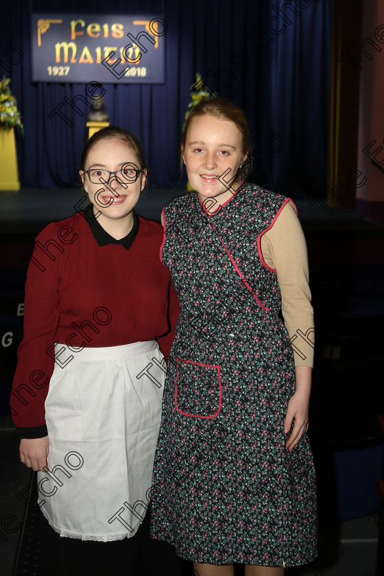 Feis14032018Wed47 
 47
Sarah Barry and Clona Scully from Douglas performed The Cripple of Inishmaan.
 Speech and Drama Class: 309: The Gertrude Gordon Memorial Perpetual Shield Dramatic Duo Under 17 Years Feis Maiti 92nd Festival held in Fr. Mathew Hall. EEjob 14/03/2018 Picture: Gerard Bonus.