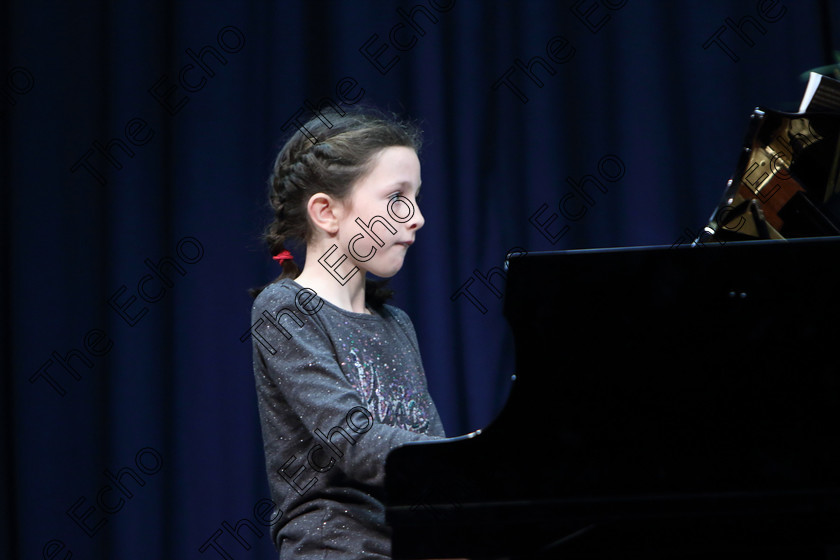 Feis01022019Fri10 
 10
Tara Fitzgerald performing set piece.

Class: 166: Piano Solo: 10Yearsand Under (a) Kabalevsky  Toccatina, (No.12 from 30 Childrens Pieces Op.27). (b) Contrasting piece of own choice not to exceed 3 minutes.
 Feis Maiti 93rd Festival held in Fr. Matthew Hall. EEjob 01/02/2019. Picture: Gerard Bonus