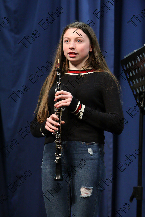 Feis09022018Fri45 
 45
Aoidhe Burke introducing her recital.
 Instrumental Music Class: 212: Woodwind Solo16 Years and Under Feis Maiti 92nd Festival held in Fr. Mathew Hall. EEjob 09/02/2018 Picture: Gerard Bonus.