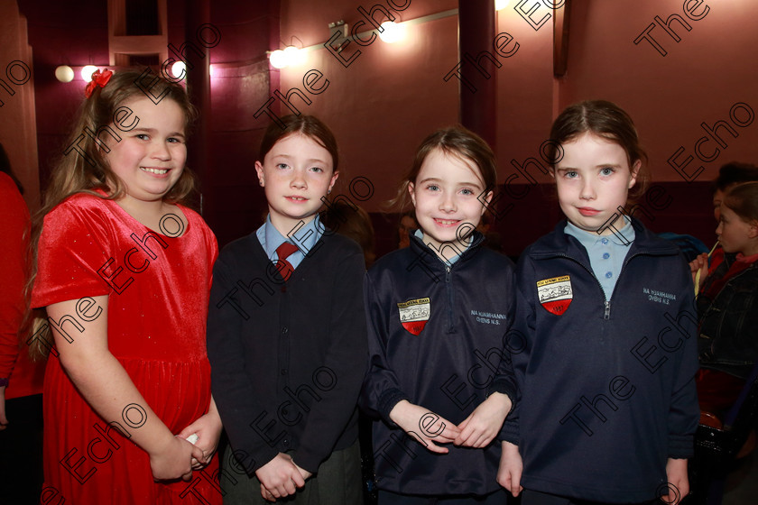 Feis08032019Fri55 
 55
Performer Elsie ORegan from Ovens with her friends Leah, Orla and Aideen Healy.

Class: 366: Solo Verse Speaking Girls 9YearsandUnder Section 1 Either: My Pain Ted Scheu. Or: Midsummer Magic Cynthia Rider.

Feis Maiti 93rd Festival held in Fr. Mathew Hall. EEjob 08/03/2019. Picture: Gerard Bonus