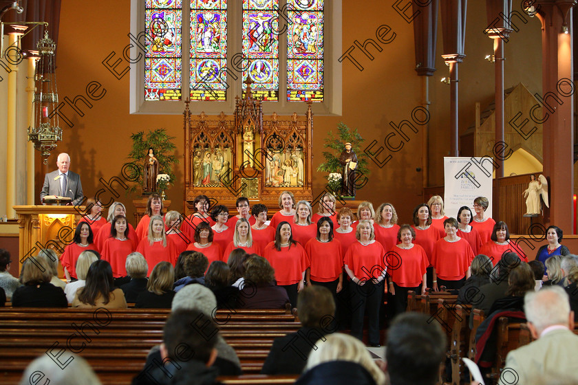 Feis04022018Sun17 
 17~23
Java Ladies Chorus conducted by Serena Standley.
 Holy Trinity Capuchin Church Adult Choirs Class: 76: The Wm. Egan Perpetual Cup Adult Sacred Choral Group or Choir Feis Maiti 92nd Festival held in Fr. Matthew Hall. EEjob 02/02/2018 Picture: Gerard Bonus.