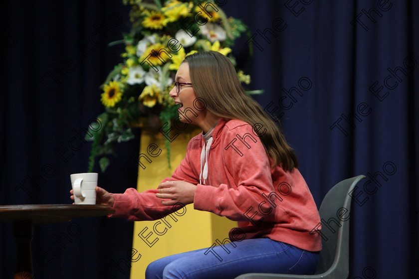 Feis20022018Tue58 
 58~59
Alison OConnor performing a scene from Joy Riders.
 Speech and Drama Class: 326: The James ODonovan Memorial Perpetual Cup Year sand Dramatic Solo 14 Section 2 Under Feis Maiti 92nd Festival held in Fr. Mathew Hall. EEjob 20/02/2018 Picture: Gerard Bonus.