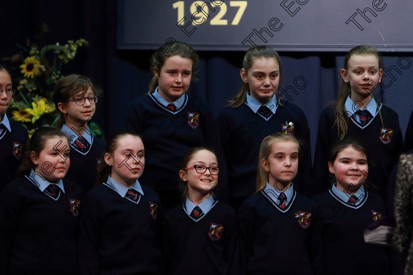 Feis28022019Thu39 
 38~39
Scoil Aiseiri Chrost Farranree singing The Last Rose Of Summer and Minstrel Boy.

Class: 85: The Soroptimist International (Cork) Perpetual Trophy and Bursary
Bursary Value 130 Unison or Part Choirs 13 Years and Under Two contrasting folk songs.

Feis Maiti 93rd Festival held in Fr. Mathew Hall. EEjob 28/02/2019. Picture: Gerard Bonus