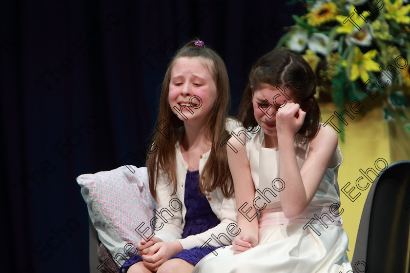 Feis26032019Tue12 
 11~12
Ava ODriscoll and Mairead Stapleton from Ovens giving a Silver Medal performance of Beauty and The Beast.

Class: 312: Dramatic Duo 10 Years and Under Section 1, A Duo Scene not exceeding 5minutes.

Feis Maiti 93rd Festival held in Fr. Mathew Hall. EEjob 26/03/2019. Picture: Gerard Bonus