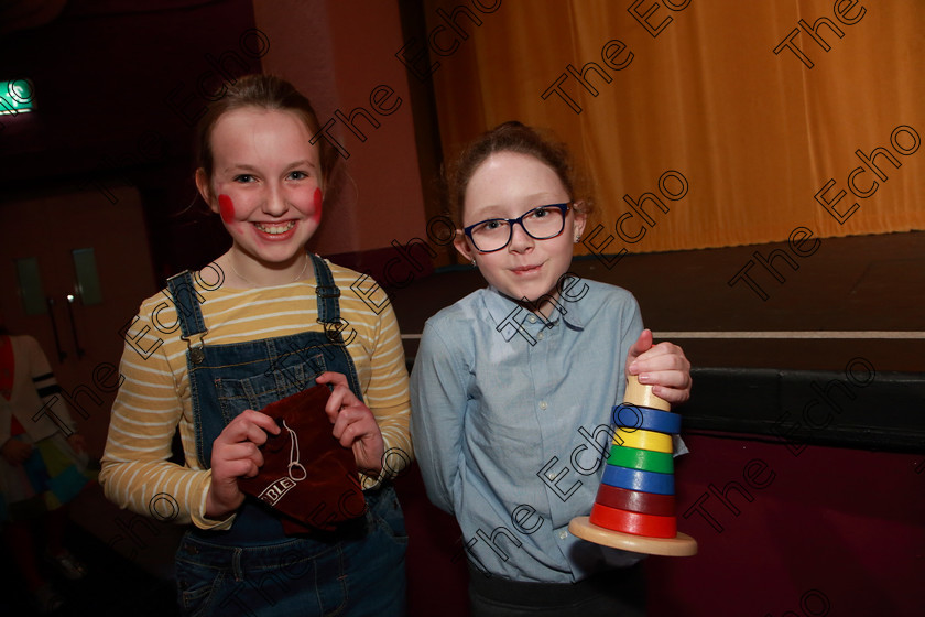 Feis21032019Thu20 
 20
Abigail Cronin and Naoise Coughlan from Carrigtwohill performing Pinocchio.

Class: 311: Dramatic Duo 12 Years and Under Section 1 A Dramatic Scene not exceeding 8minutes.

Feis Maiti 93rd Festival held in Fr. Mathew Hall. EEjob 21/03/2019. Picture: Gerard Bonus.