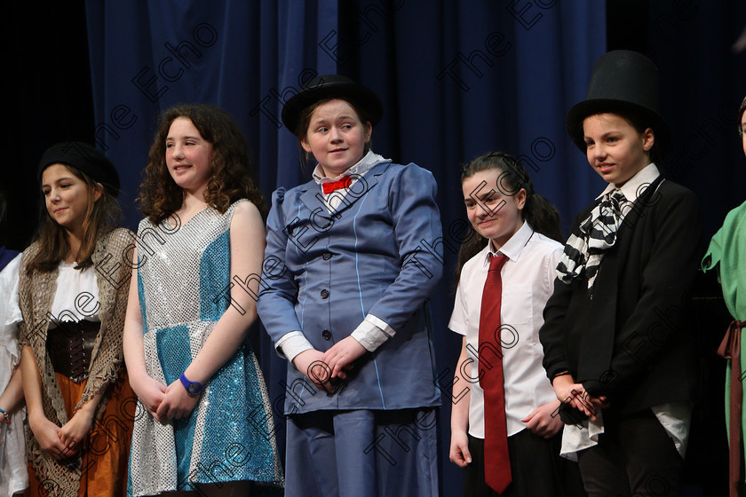 Feis06032018Tue21 
 21
Some of the performers on stage receiving their reports.
 Singing and School Choirs Class: 113: The Edna McBirney Memorial Perpetual Award Solo Action Song 12 Years and Under Section 2 Feis Maiti 92nd Festival held in Fr. Mathew Hall. EEjob 06/03/2018 Picture: Gerard Bonus.