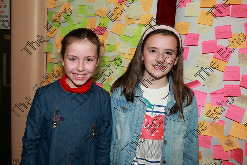 Feis11032019Mon06 
 6
Performers Meave OShea from Rochestown and Ava Hanley from Douglas.

Class: 365: Solo Verse Speaking Girls 10 Years and Under Section 1 Either: Meeting Rachel Field or: Wanted A Witches Cat Shelagh McGee.

Feis Maiti 93rd Festival held in Fr. Mathew Hall. EEjob 11/03/2019. Picture: Gerard Bonus