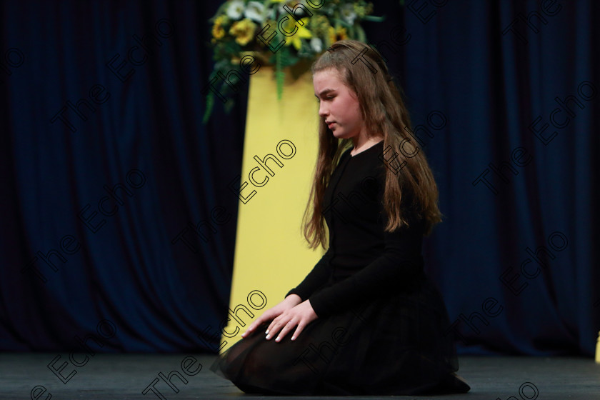 Feis12032019Tue29 
 28~29
Mia Jones giving a Commended performance as Rose from The Woolgatherer by William Mastrosimone.

Class: 326: The James ODonovan Memorial Perpetual Cup 326 Dramatic Solo 14YearsandUnder Section 2 A Solo Dramatic Scene not to exceed 7 minutes.

Feis Maiti 93rd Festival held in Fr. Mathew Hall. EEjob 12/03/2019. Picture: Gerard Bonus.