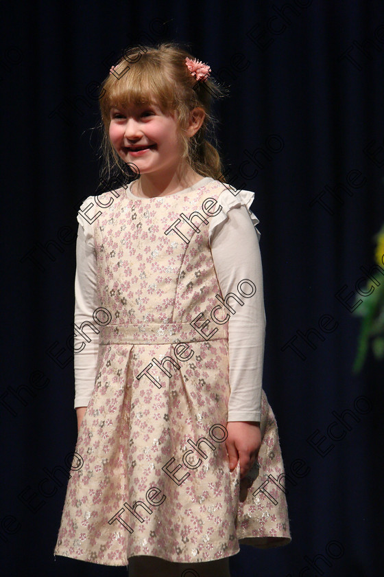 Feis24022018Sat42 
 42
Amy Wall-Kennedy performing.
 Speech and Drama Class: 369: Solo Verse Speaking Girls 6 Years and Under Section 3 Feis Maiti 92nd Festival held in Fr. Mathew Hall. EEjob 24/02/2018 Picture: Gerard Bonus.