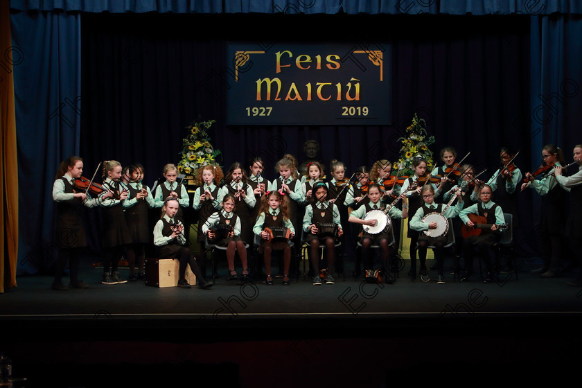 Feis12022019Tue33 
 33~38
St Catherines NS Bishopstown performing

Class: 284: The Father Mathew Street Perpetual Trophy Primary School Bands Mixed Instruments Two contrasting pieces.

Feis Maiti 93rd Festival held in Fr. Mathew Hall. EEjob 12/02/2019. Picture: Gerard Bonus