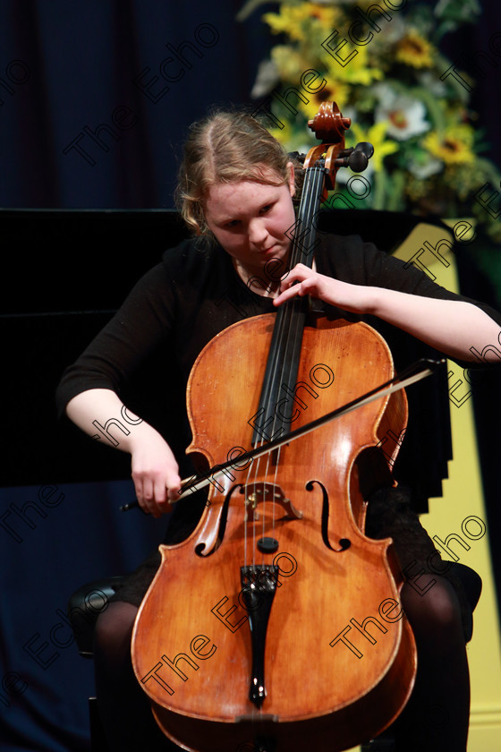 Feis0602109Wed34 
 33~34
Catherine Cotter from Mullingar playing Shostakovich Cello Concerto No.1 orchestra provided by Marie Terese Cotter.

Class: 246: Violoncello Concerto One Movement from a Concerto.

Feis Maiti 93rd Festival held in Fr. Matthew Hall. EEjob 06/02/2019. Picture: Gerard Bonus