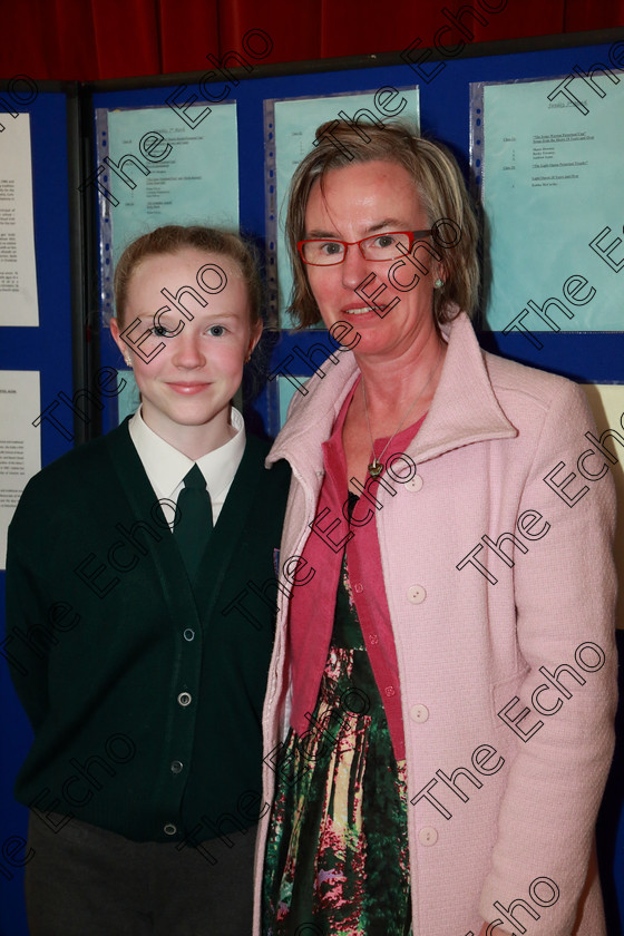 Feis19032019Tue27 
 27
Performer Daisy Moynihan Murphy from Bweeng with her mother Helen.

Class: 364: Solo Verse Speaking Girls 11 Years and Under Section 2 Either: Cat Mary Britton Miller or: The Dark James Carter.

Feis Maiti 93rd Festival held in Fr. Mathew Hall. EEjob 19/03/2019. Picture: Gerard Bonus.