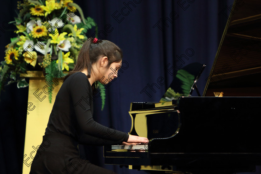 Feis31012019Thur19 
 19
Aisling Martin performing set piece.

Class: 164: Piano Solo 14 Years and Under (a) Schezo in B Flat D.593 No.1 (b) Contrasting piece of own choice not to exceed 3 minutes.

Feis Maiti 93rd Festival held in Fr. Matthew Hall. EEjob 31/01/2019. Picture: Gerard Bonus