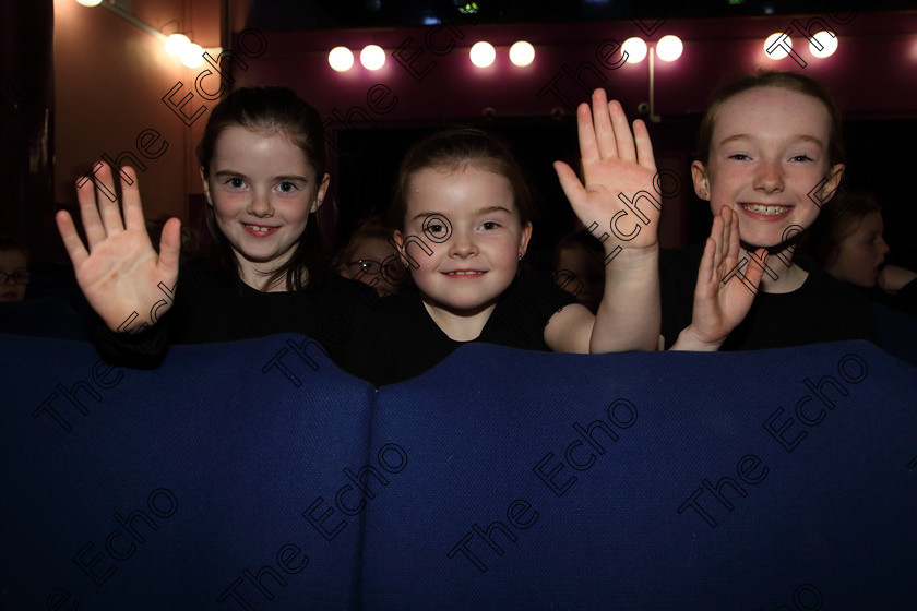 Feis29032019Fri53 
 53
Jemma OBrien, Megan Waters and Ella-Mai Williamson from Ellis Stage School.

Class: 469: The Thomas OConnell Memorial Perpetual Cup Group Mime 9 Years and Under choice of (a) A Walk in the Park(c) Hide and Seek (b) The Fun Fair(d) Lets Build a Snowman.

Feis Maiti 93rd Festival held in Fr. Mathew Hall. EEjob 29/03/2019. Picture: Gerard Bonus