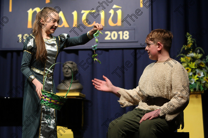 Feis15032018Thu27 
 25~26
Third Place for, Peter Long and Abi Murphy performing 16 going on 17 from The Sound of Music.
 Speech and Drama Class: 336: The Trevor Ryan Perpetual Cup Musical Drama Duo18 Years and Under Feis Maiti 92nd Festival held in Fr. Mathew Hall. EEjob 15/03/2018 Picture: Gerard Bonus.