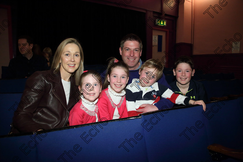 Feis31032019Sun41 
 41
1st time performer Emma ODonovan from Waterfall with her parents Grinne and Donal siblings Rachel, Daniel and Sam.

Class: 369: Solo Verse Speaking Girls 6 Years and Under Section 3 Either Ice Cone Island Bernard Lodge or Night Fright Marian Swinger.

Feis Maiti 93rd Festival held in Fr. Mathew Hall. EEjob 31/03/2019. Picture: Gerard Bonus